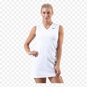 Nike Tennis || Pickleball V Neck  sleeveless white mini dress